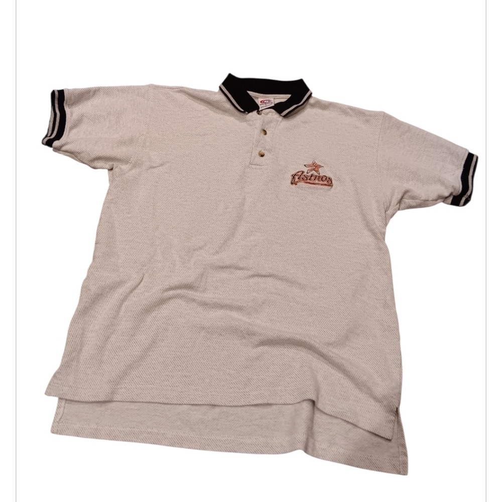 Vintage Astro Classic Beige Polo Shirt Sz M